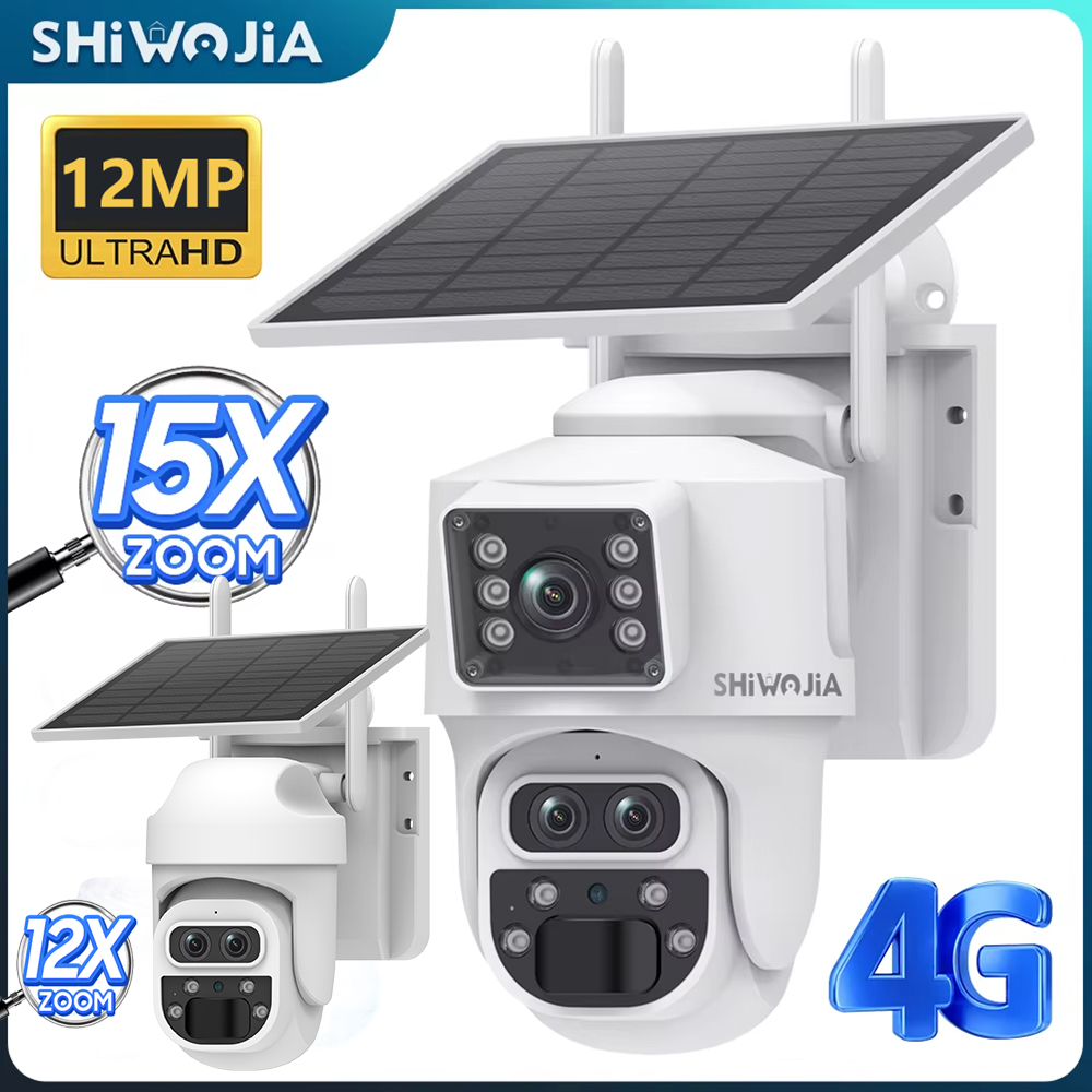 Home Office Zoom - SHIWOJIA 12MP 6K 15X Zoom Solar