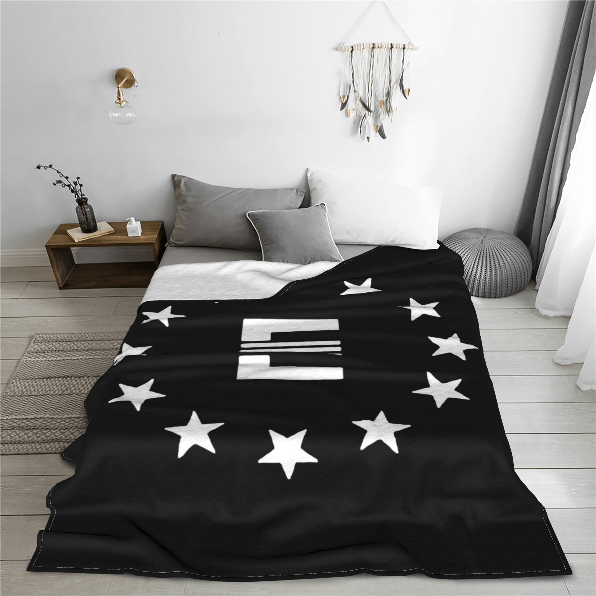Home Office With Sofa - Fallout Enclave Flag Blanket Warm Flannel