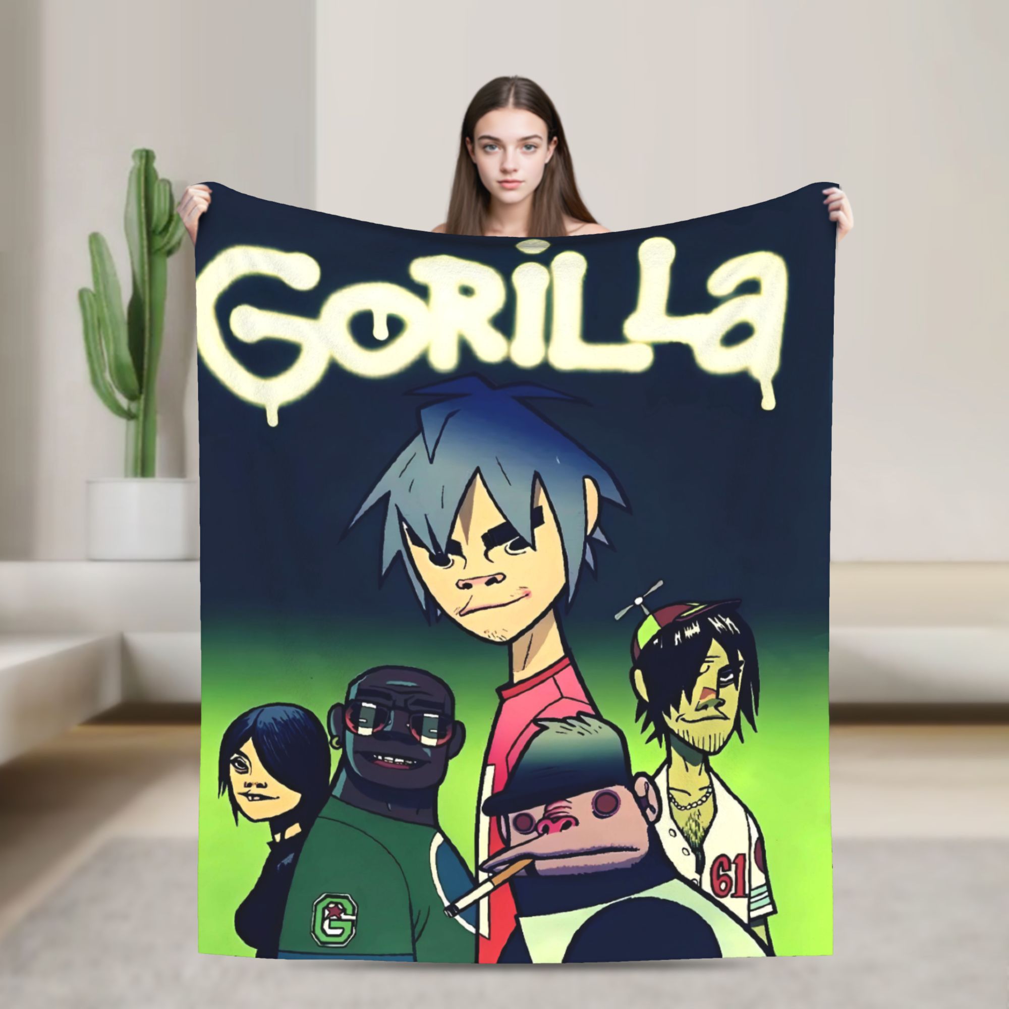 Home Office British - British GorillazS Virtual Band Rock Hip-Hop