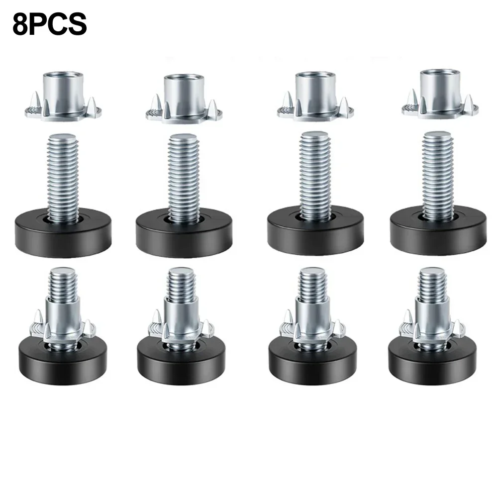 Home Office With Sofa - 8PCS Adjustable Furniture Leveling Feet Base