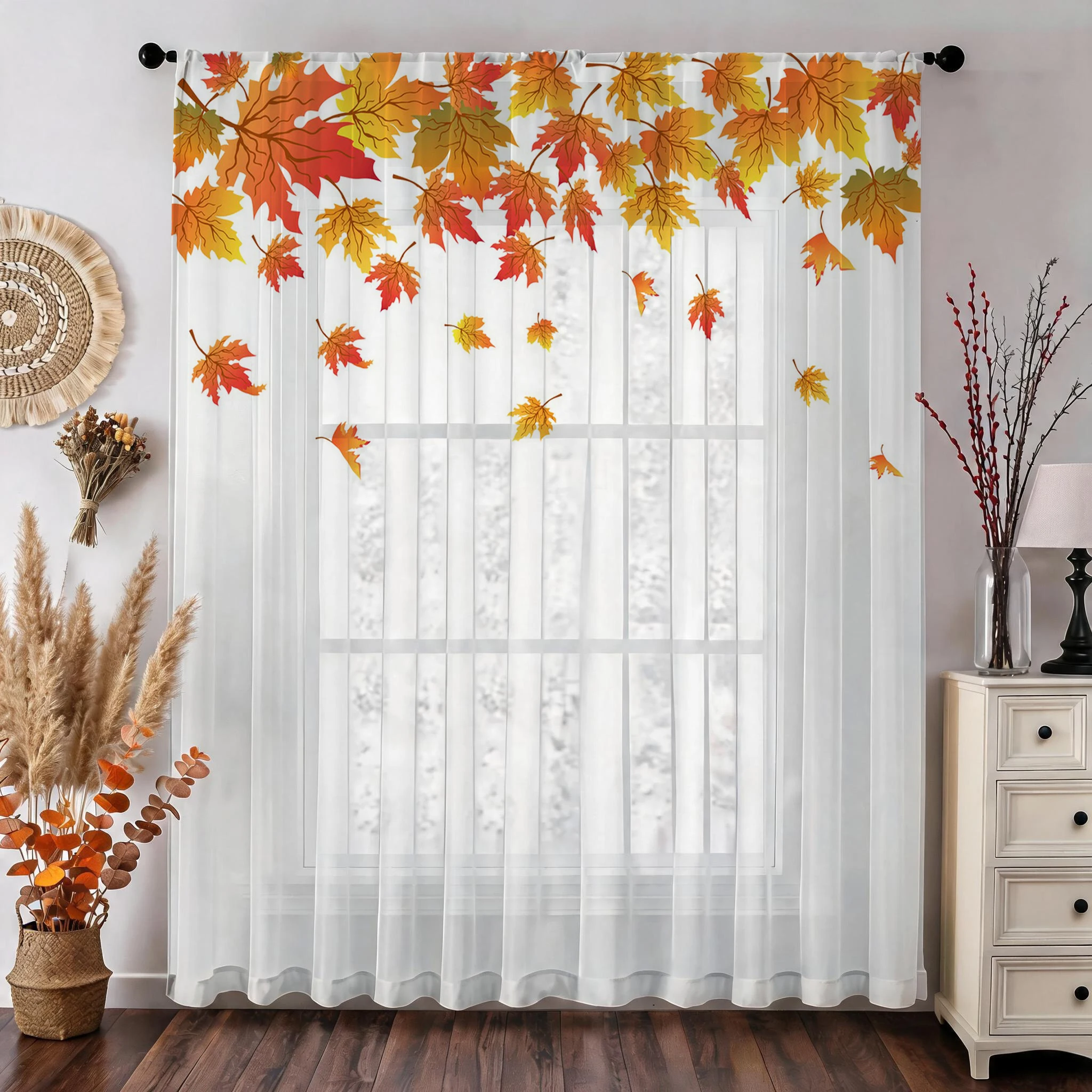 Maple leaf Modern Gradient She - Home Office With Plants recension och pris
