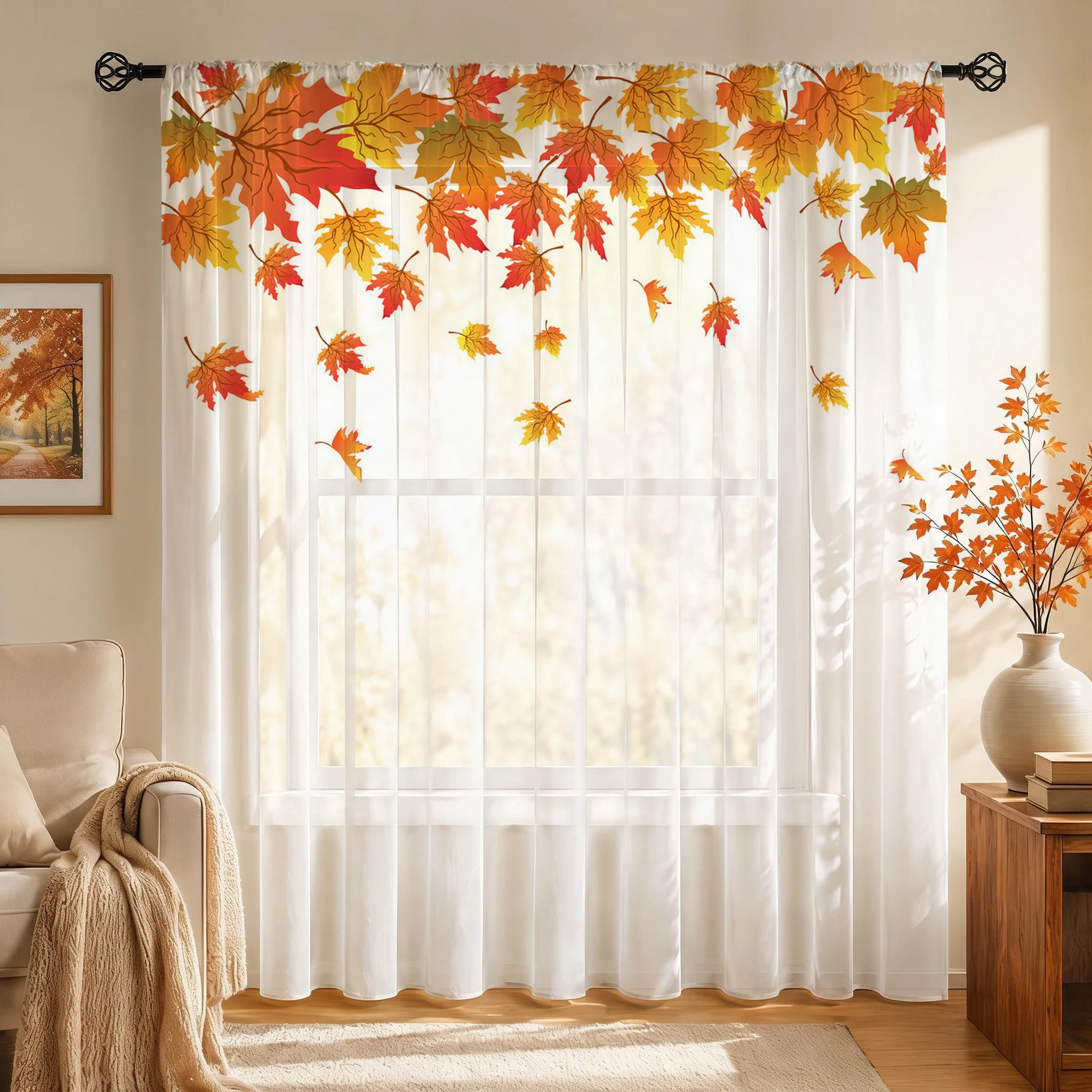 Maple leaf Modern Gradient She - Home Office With Plants recension och pris