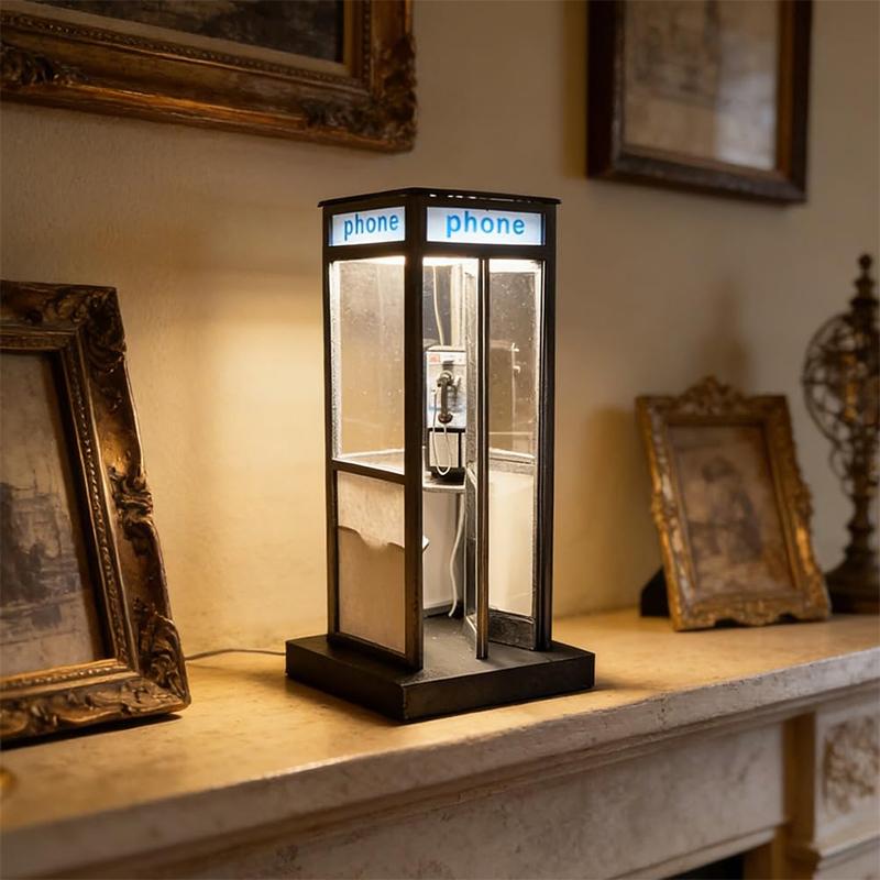 Tall Vintage Phonebooth Lamp R - Home Office British recension och pris