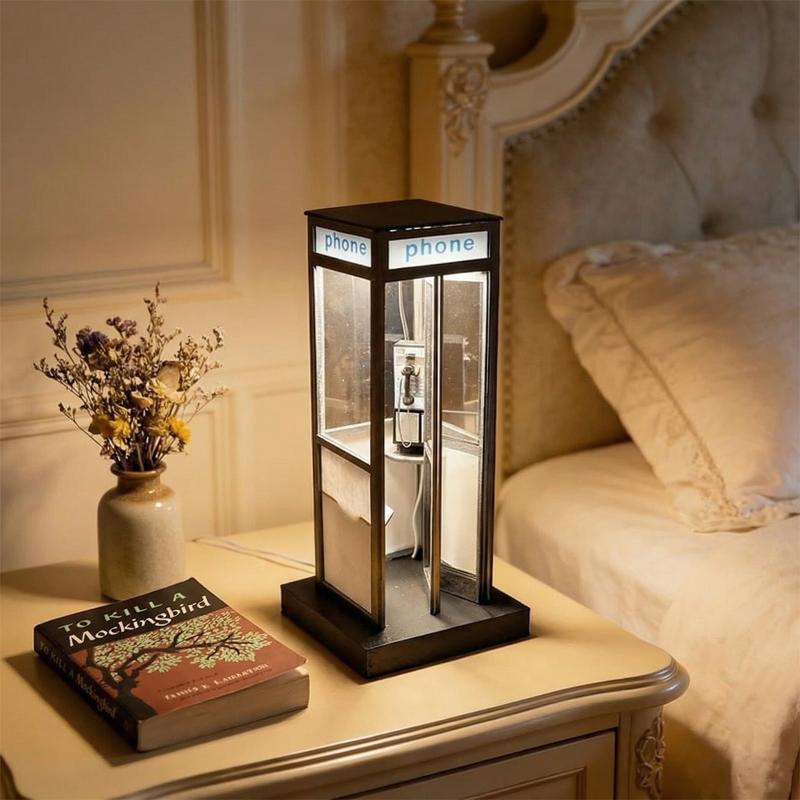 Tall Vintage Phonebooth Lamp R - Home Office British recension och pris