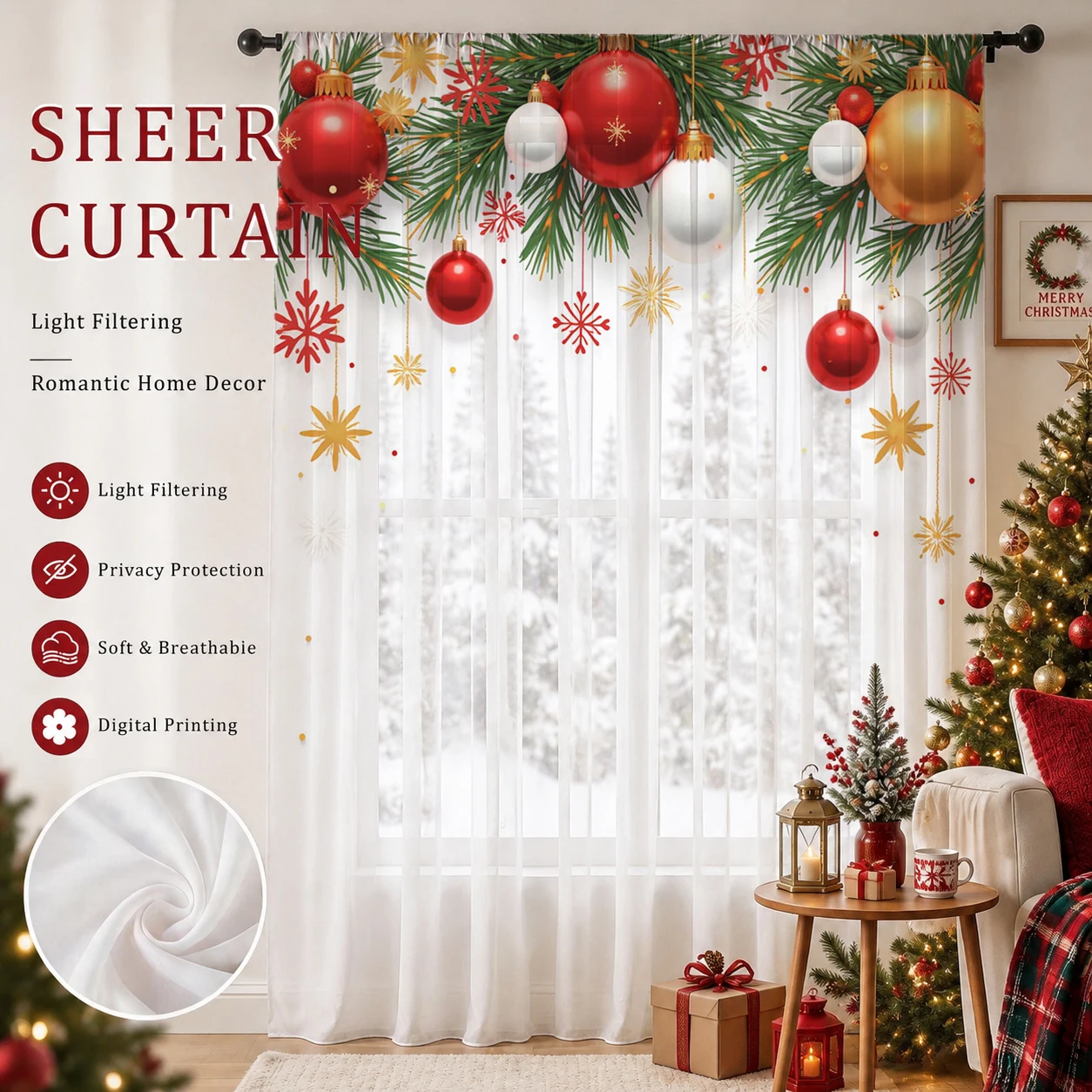 Christmas Day Gradient Sheer C - Home Office With Plants recension och pris