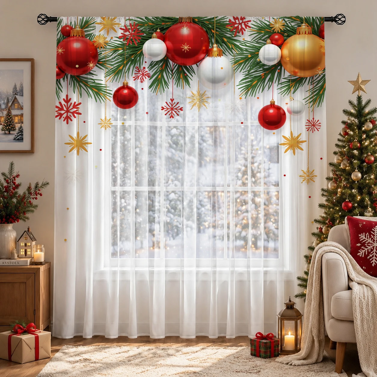Christmas Day Gradient Sheer C - Home Office With Plants recension och pris