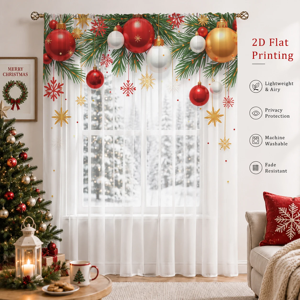 Christmas Day Gradient Sheer C - Home Office With Plants recension och pris