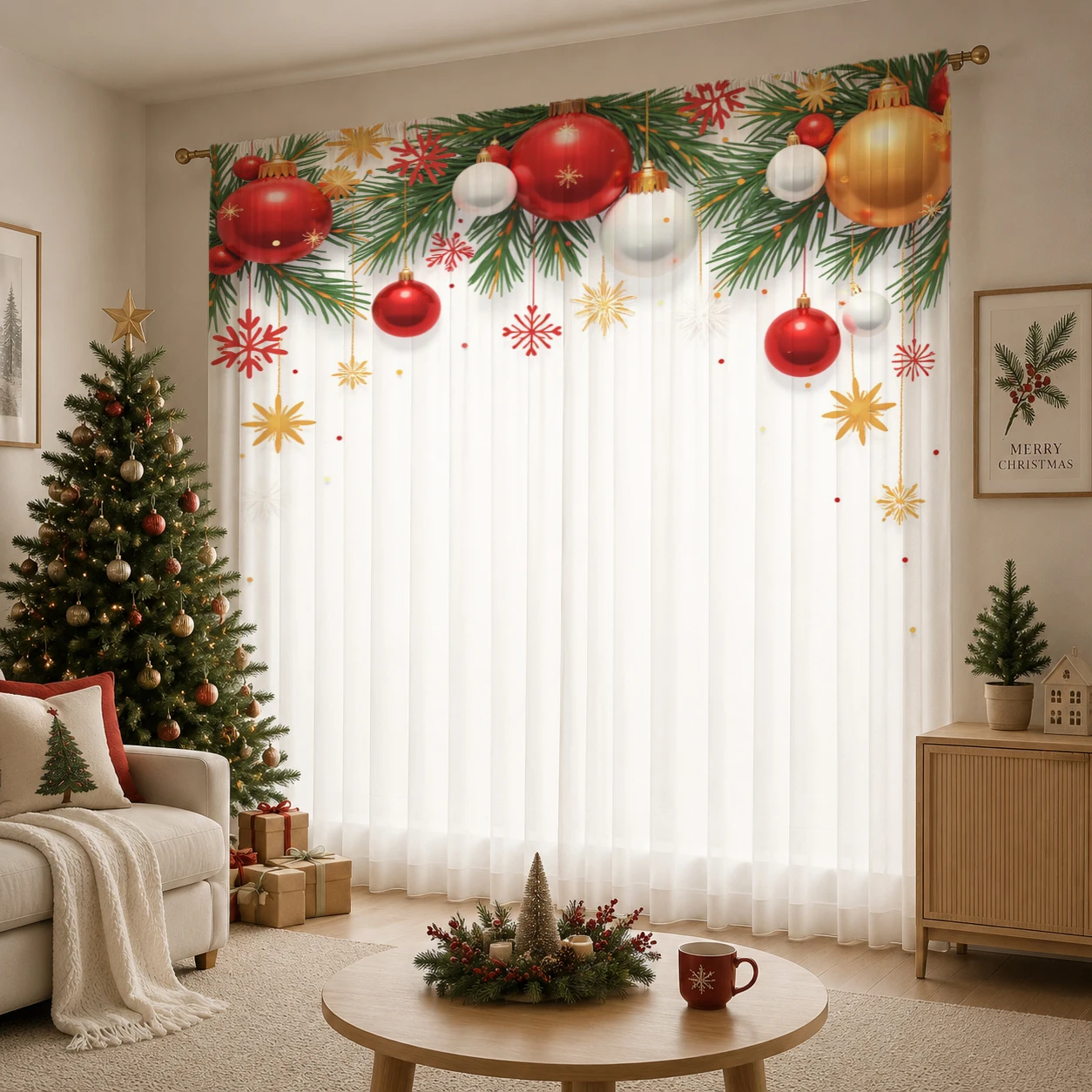Christmas Day Gradient Sheer C - Home Office With Plants recension och pris