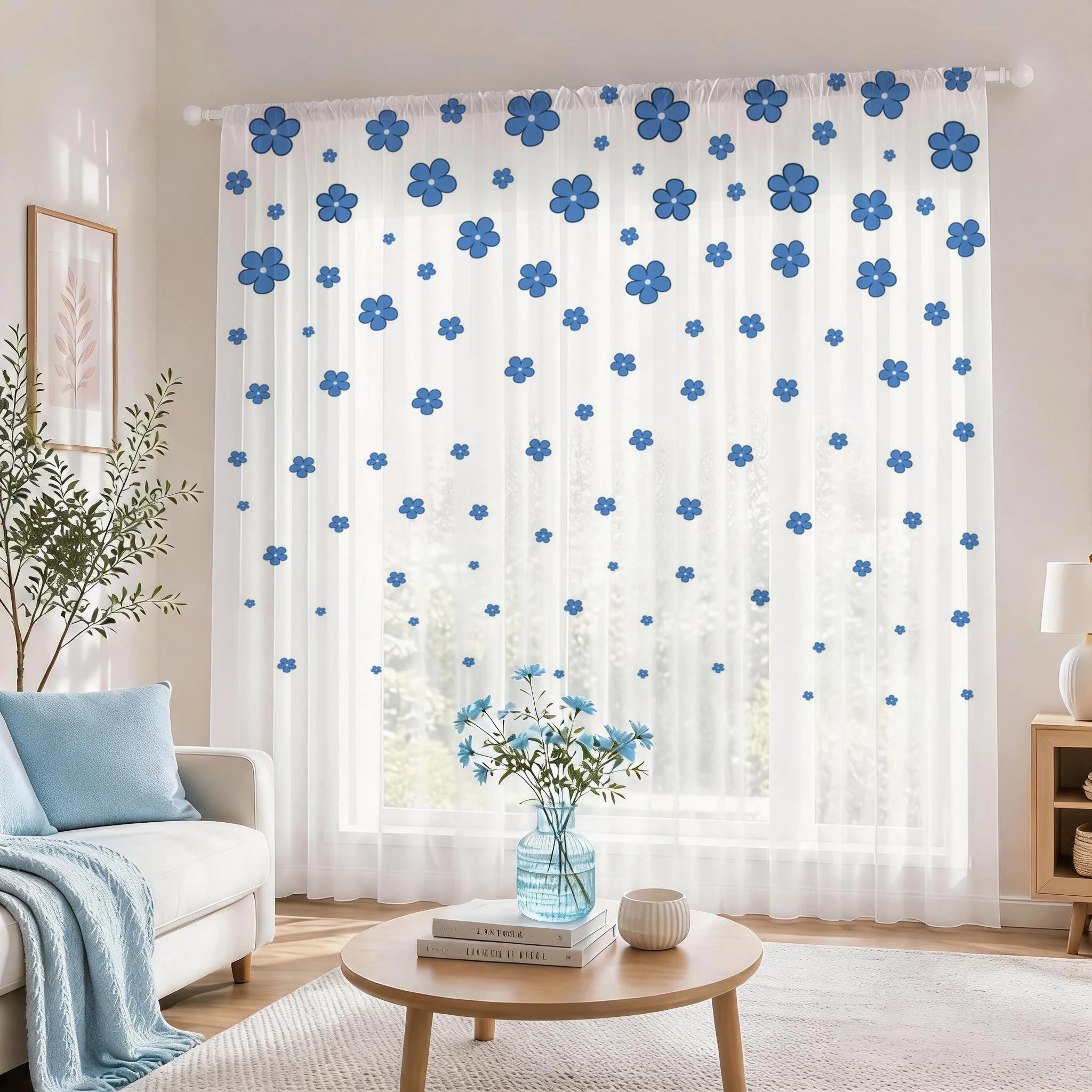 Light blue Modern Gradient She - Home Office With Plants recension och pris