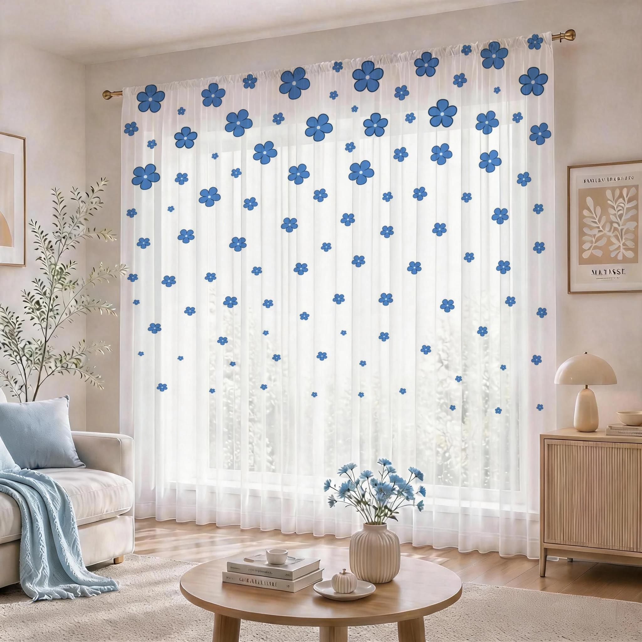 Light blue Modern Gradient She - Home Office With Plants recension och pris