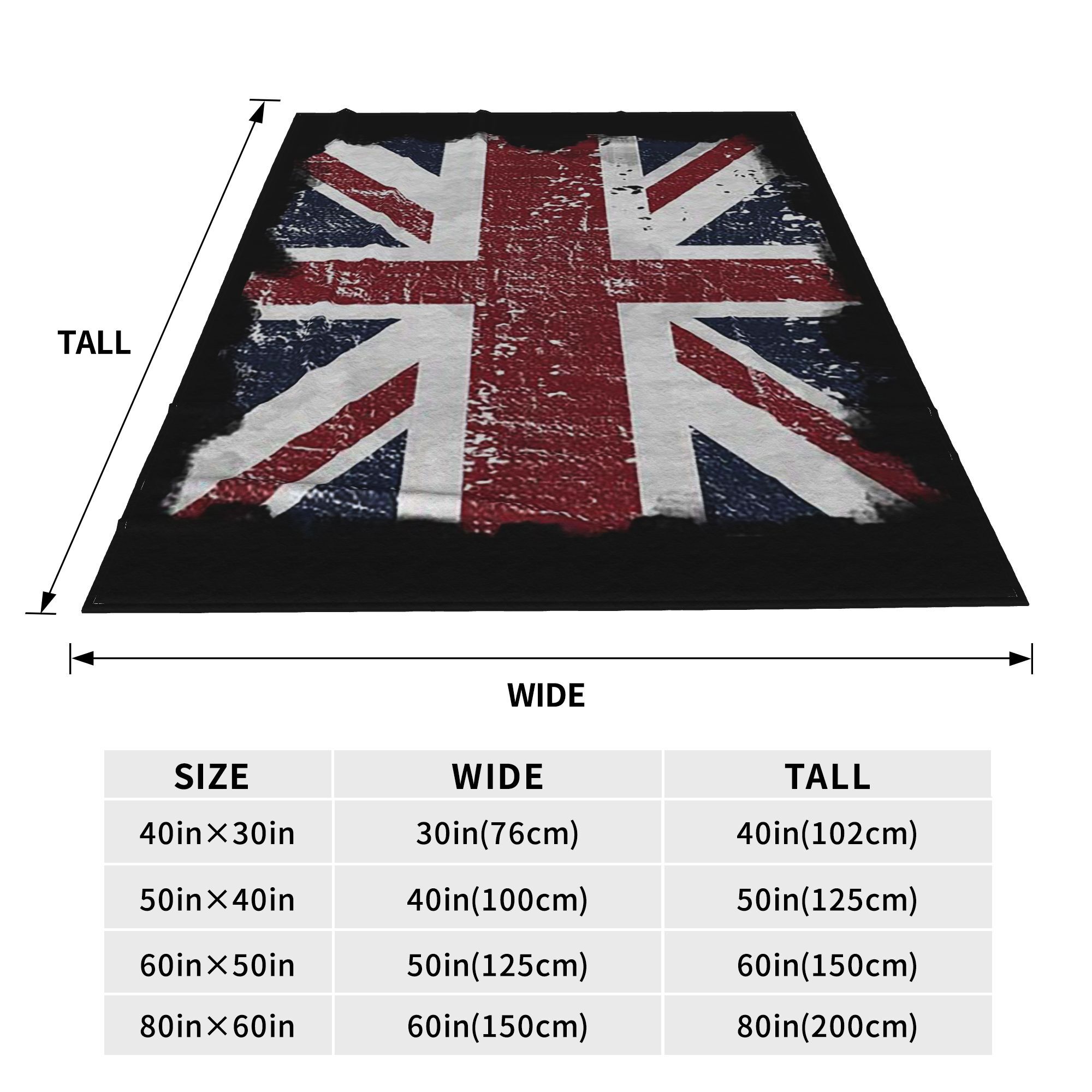 Distressed British Flag Black  - Home Office British recension och pris