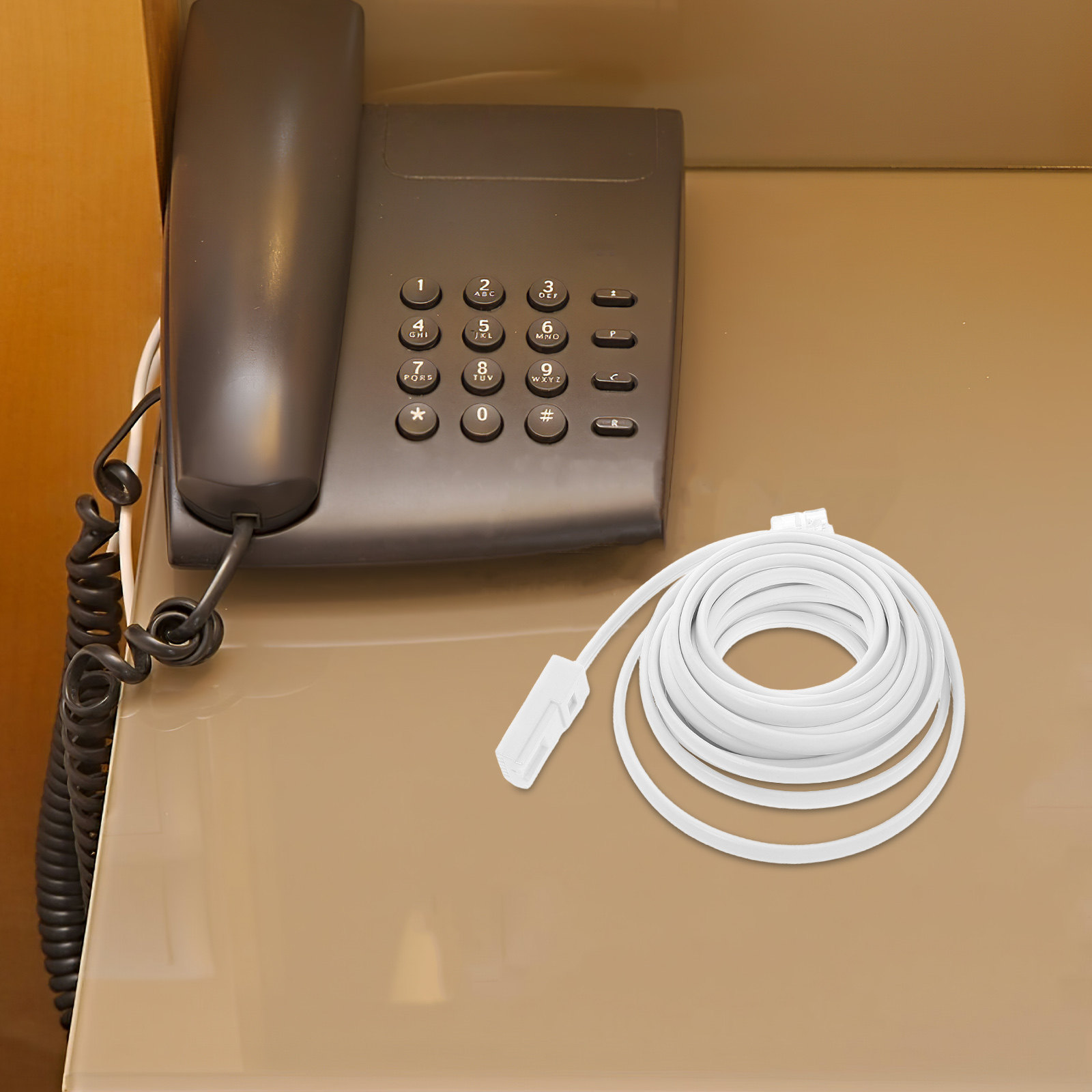 Uk Phone Line Cable Telephone  - Home Office British recension och pris