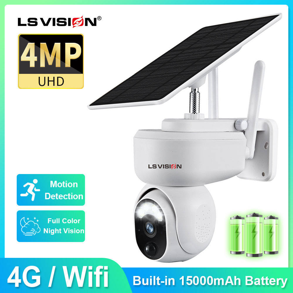 LSVISION 4MP Solar Camera Secu - Home Office Zoom recension och pris