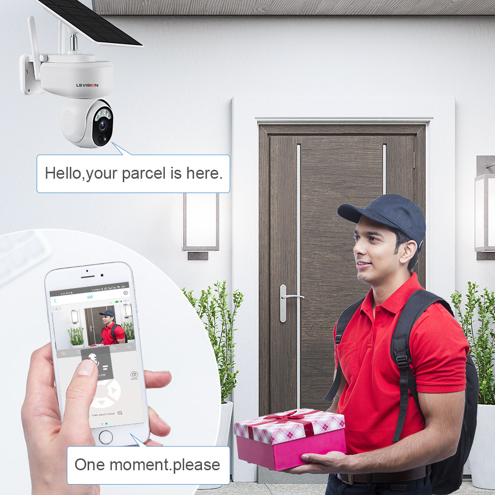 LSVISION 4MP Solar Camera Secu - Home Office Zoom recension och pris