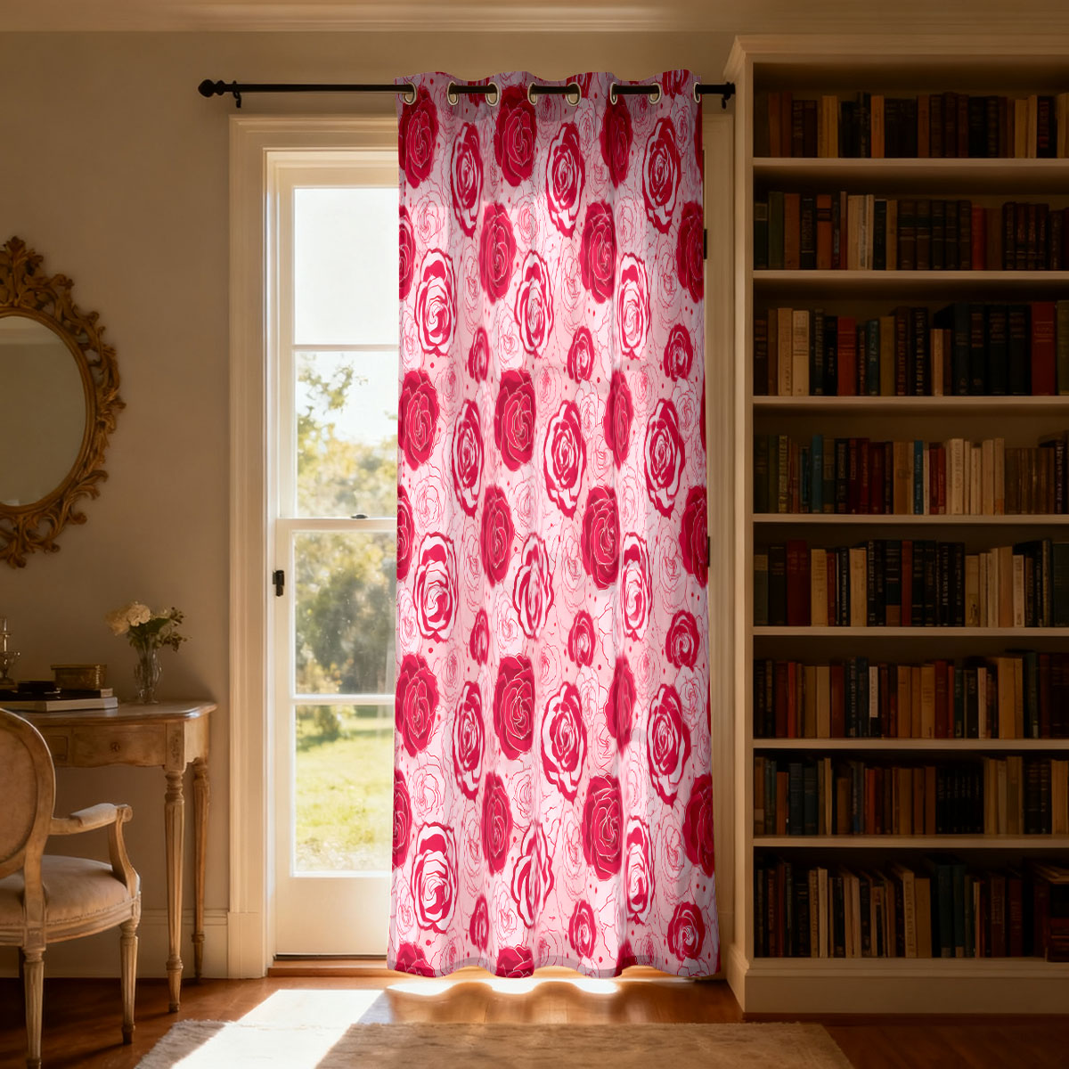 1pc Light Green Base Pink Rose - Home Office Rate recension och pris