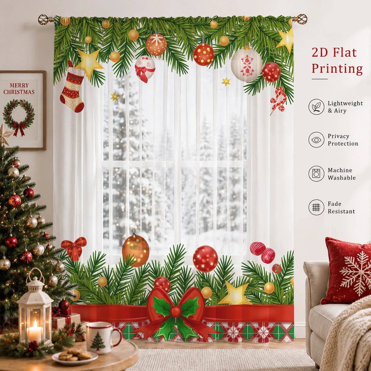 Christmas Day Gradient Sheer C - Home Office With Plants recension och pris