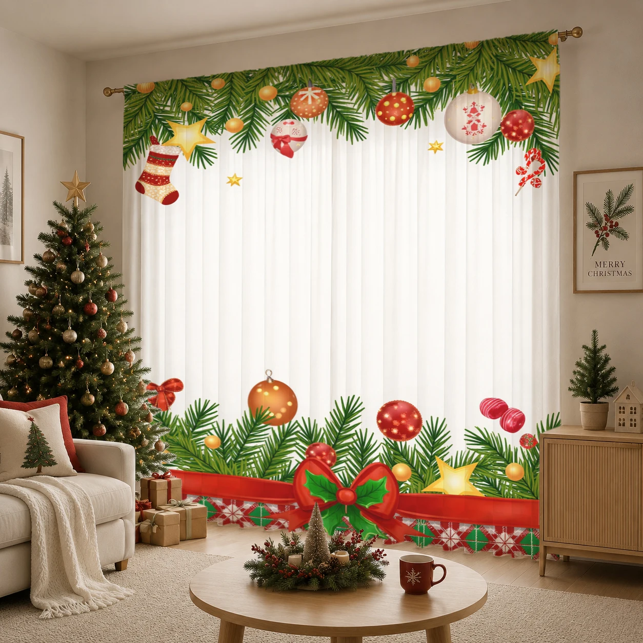 Christmas Day Gradient Sheer C - Home Office With Plants recension och pris