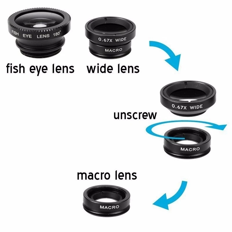 3 In 1 Fisheye Phone Lens 0.67 - Home Office Zoom recension och pris