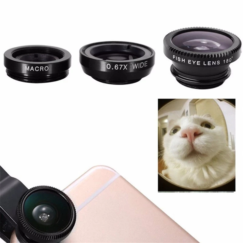 3 In 1 Fisheye Phone Lens 0.67 - Home Office Zoom recension och pris