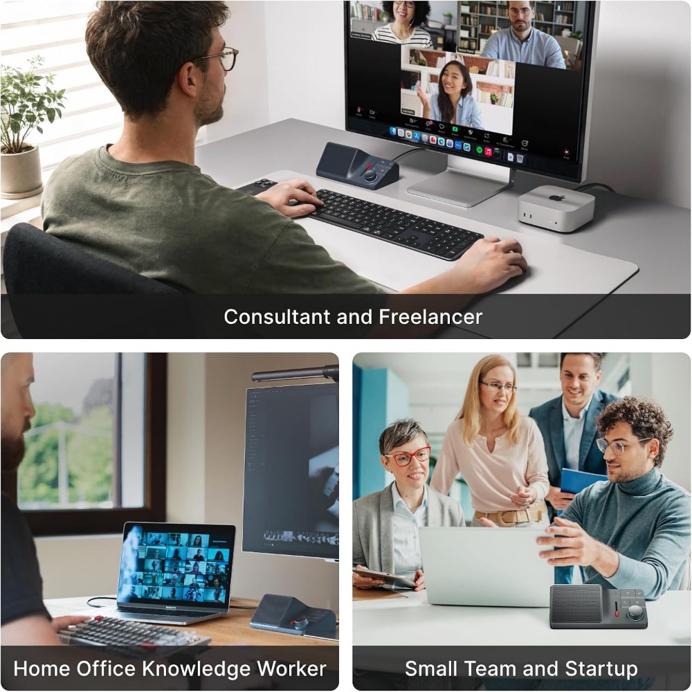 AI Conference Speakerphone wit - Noise Canceling Headphones recension och pris
