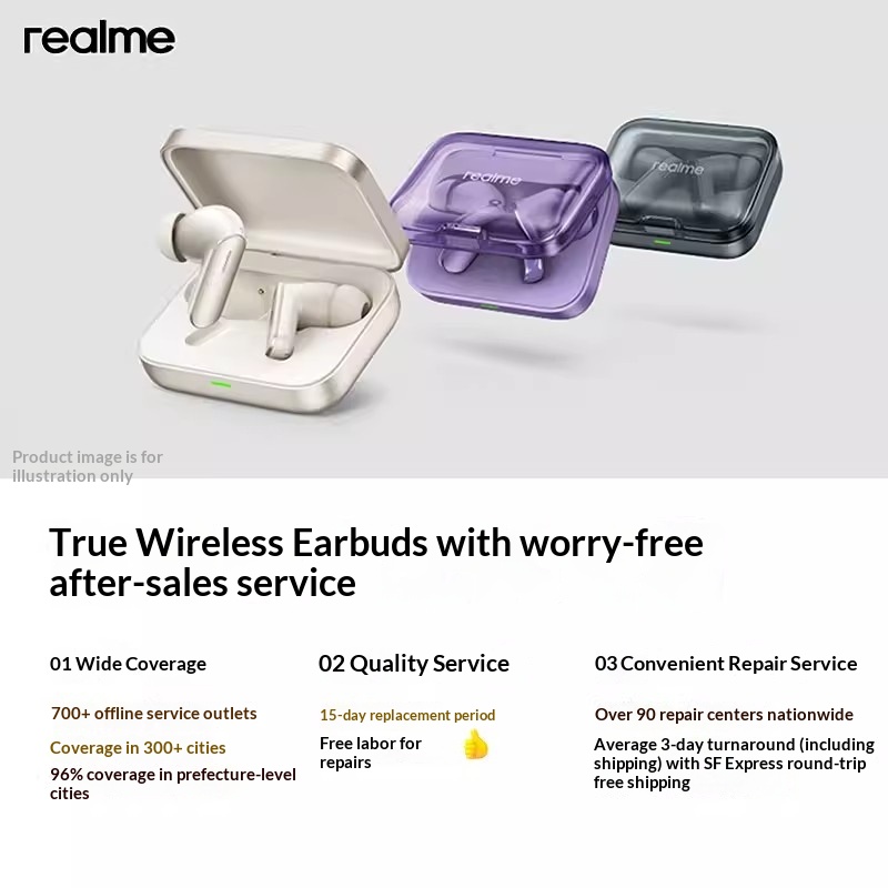Original realme Buds Air 7 52d - Noise Canceling Headphones recension och pris