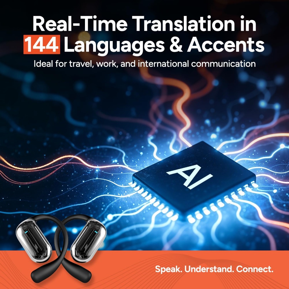 Real-Time Translation Earbuds: - Noise Canceling Headphones recension och pris