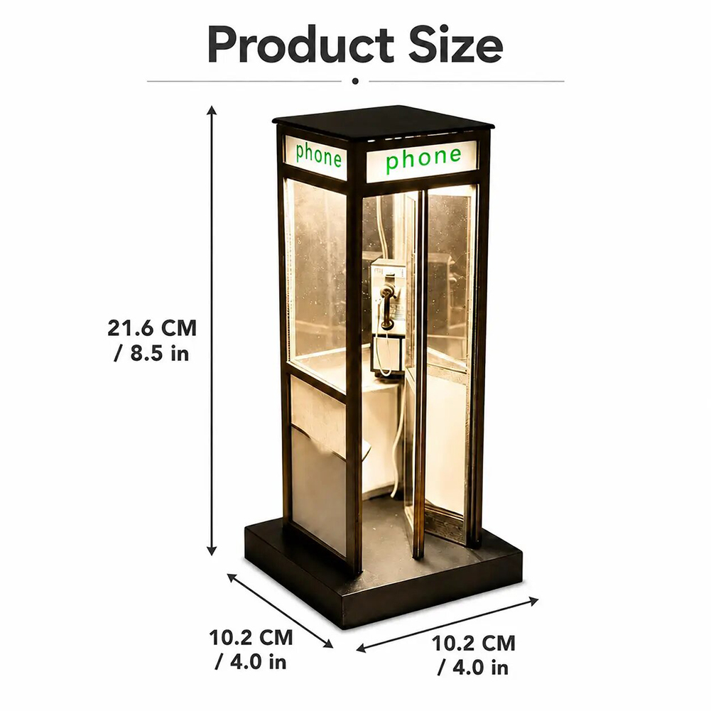 Retro Vintage Tall Phonebooth  - Home Office British recension och pris